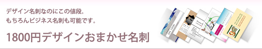 1800円デザインおまかせ名刺